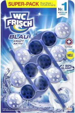 WC FRISCH Kraft Aktiv Blauspüler Chlor 9x150g WC Reiniger Toilettenreiniger -Geschäft Für Haushaltsreinigungsprodukte 049dd990 e04a 49ec ad58 e62cc2e536c0