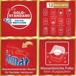 Somat 12 Gold Multiaktiv Spülmaschinentabs 22 Tabs Geschirrspültabs Reinigung -Geschäft Für Haushaltsreinigungsprodukte 09807a05 321f 48c4 8fbf 5174bf012271