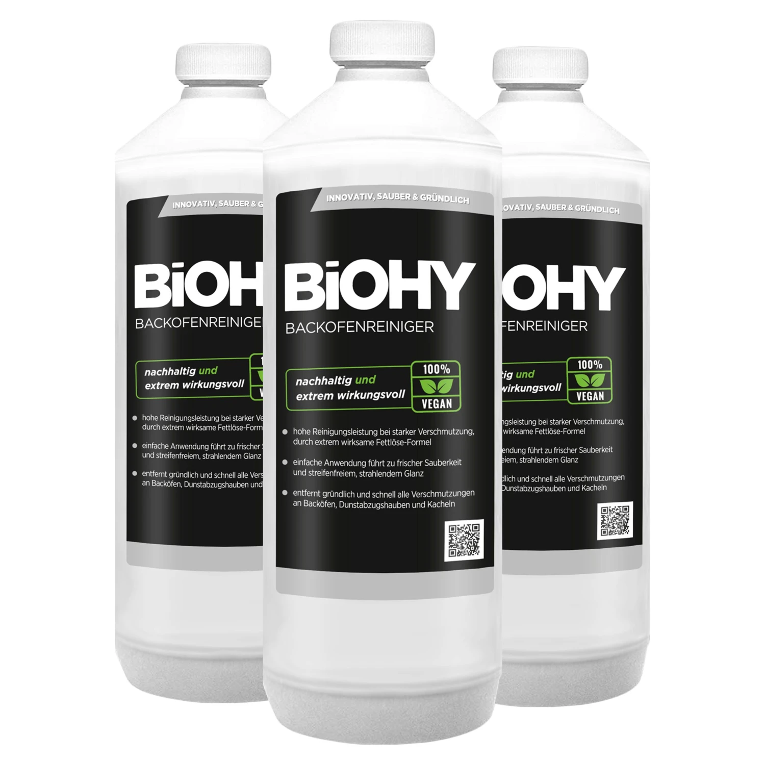 BiOHY Backofenreiniger Hochkonzentrat (9x1l Flasche) | Profi Grillreiniger, Fettlöser EXTRA STARK | Zur Einfachen Und Schnellen Ofenreinigung 4 BiOHY Backofenreiniger Hochkonzentrat (9x1l Flasche) | Profi Grillreiniger, Fettlöser EXTRA STARK | Zur Einfachen Und Schnellen Ofenreinigung – Bild 2