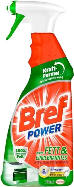 Bref Power Fett Eingebranntes Fettlöser Küchen Reiniger 8x750 Ml Sprühflasche -Geschäft Für Haushaltsreinigungsprodukte 166163ae f4ed 40eb ae84 29135b12a178