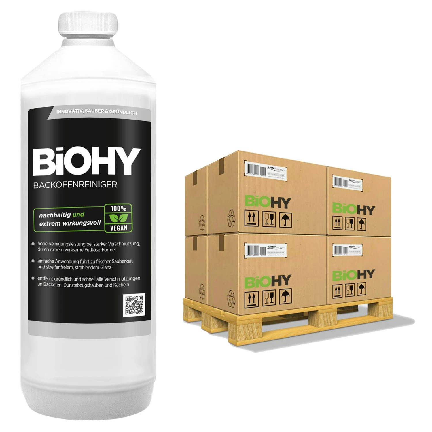 BiOHY Backofenreiniger Hochkonzentrat (480x1l Flasche) | Profi Grillreiniger, Fettlöser EXTRA STARK | Zur Einfachen Und Schnellen Ofenreinigung 3 BiOHY Backofenreiniger Hochkonzentrat (480x1l Flasche) | Profi Grillreiniger, Fettlöser EXTRA STARK | Zur Einfachen Und Schnellen Ofenreinigung
