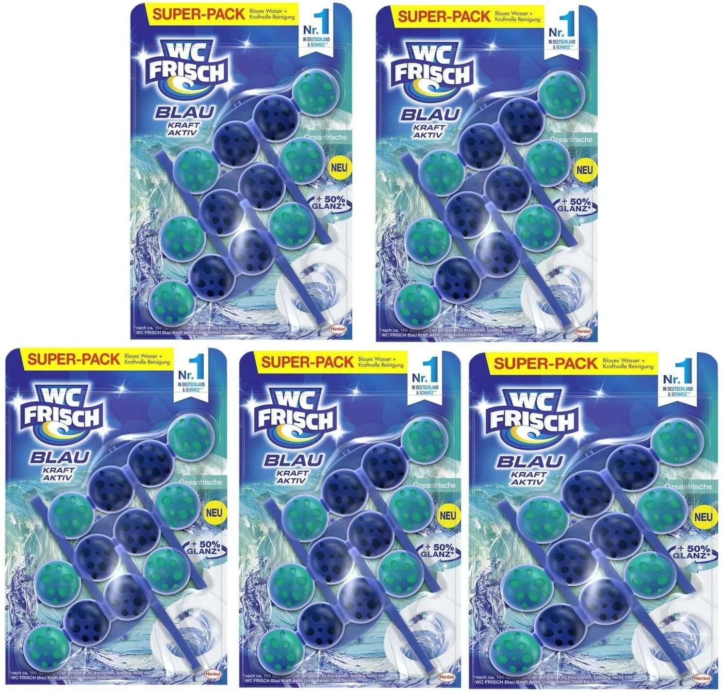 WC-Frisch Kraft Aktiv Duftspüler Blütenfrische 9x150g WC Reiniger Reinigung 9 WC-Frisch Kraft Aktiv Duftspüler Blütenfrische 9x150g WC Reiniger Reinigung – Bild 7
