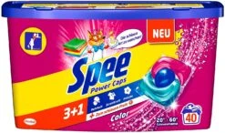 Spee Power Caps Color 3+1 Colorwaschmittel 40 Waschladungen Waschmittel Waschen