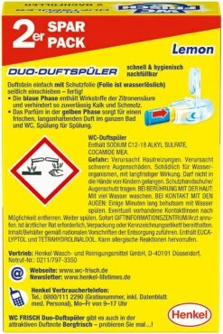 WC FRISCH Duo-Duftspüler Lemon WC-Reiniger WC-Duftstein Nachfüllpack 1x2 Stück 14 WC FRISCH Duo-Duftspüler Lemon WC-Reiniger WC-Duftstein Nachfüllpack 1x2 Stück -Geschäft Für Haushaltsreinigungsprodukte 33688907 eb51 4b2b a29d 3a907e971efd