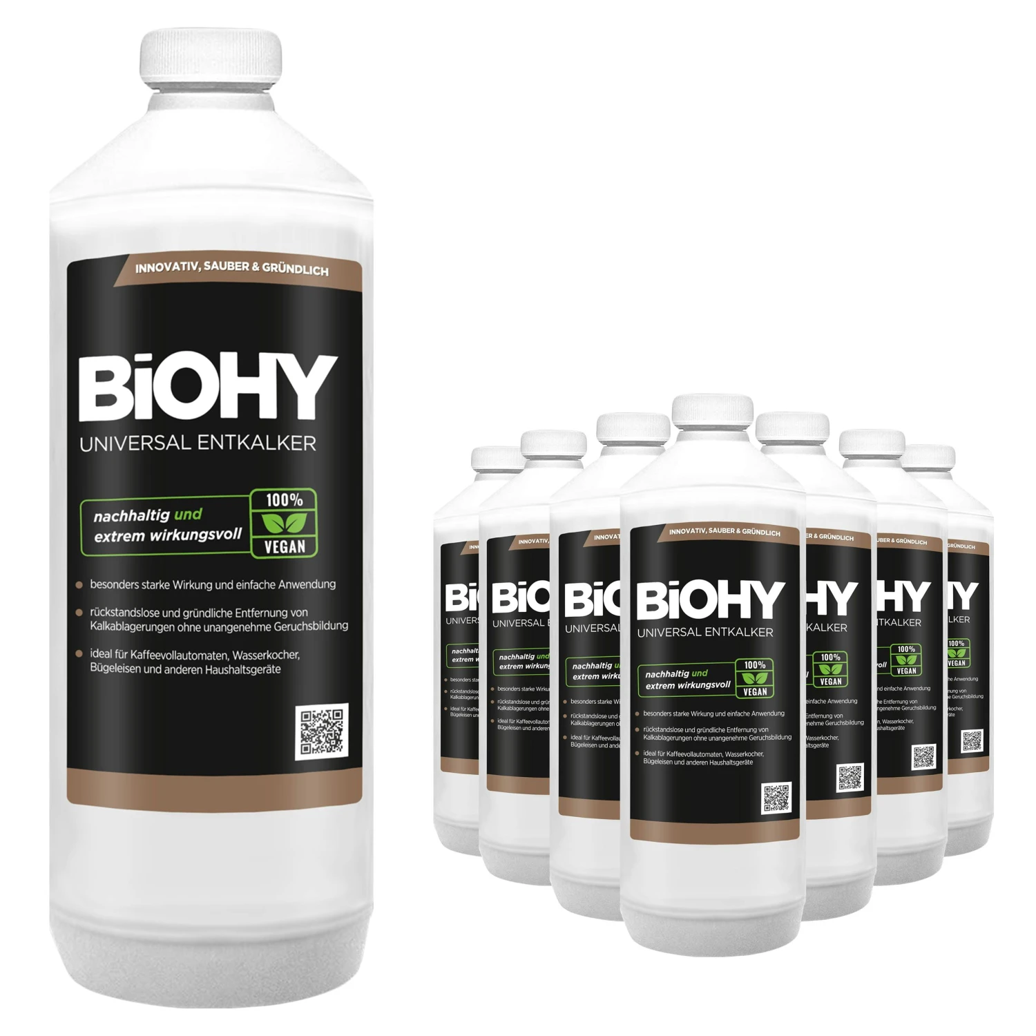 BiOHY Universal Entkalker (9x1l Flasche) | Konzentrat Für 20 Entkalkungsvorgänge Pro Flasche | Kompatibel Mit Allen Kaffeevollautomaten 3 BiOHY Universal Entkalker (9x1l Flasche) | Konzentrat Für 20 Entkalkungsvorgänge Pro Flasche | Kompatibel Mit Allen Kaffeevollautomaten