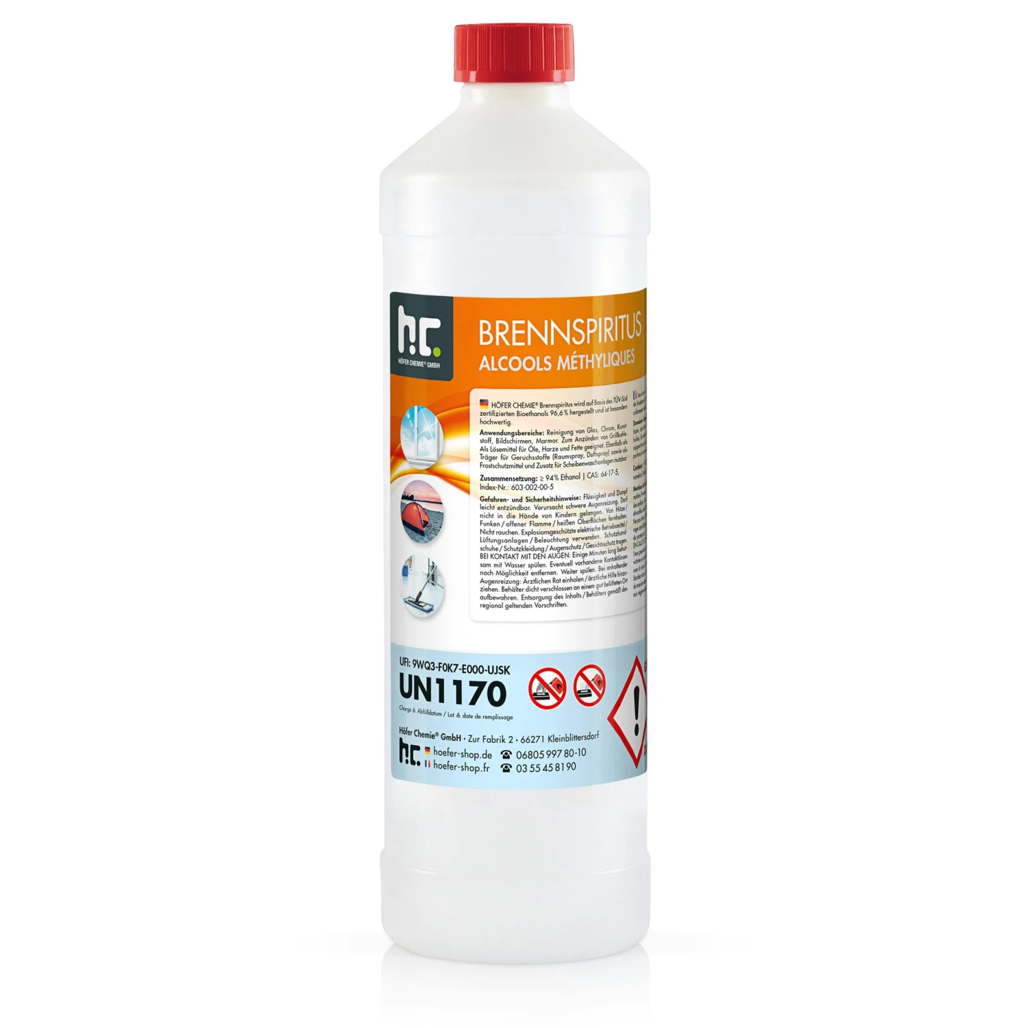 15 X 1 Liter Brennspiritus 94% 3 15 X 1 Liter Brennspiritus 94%
