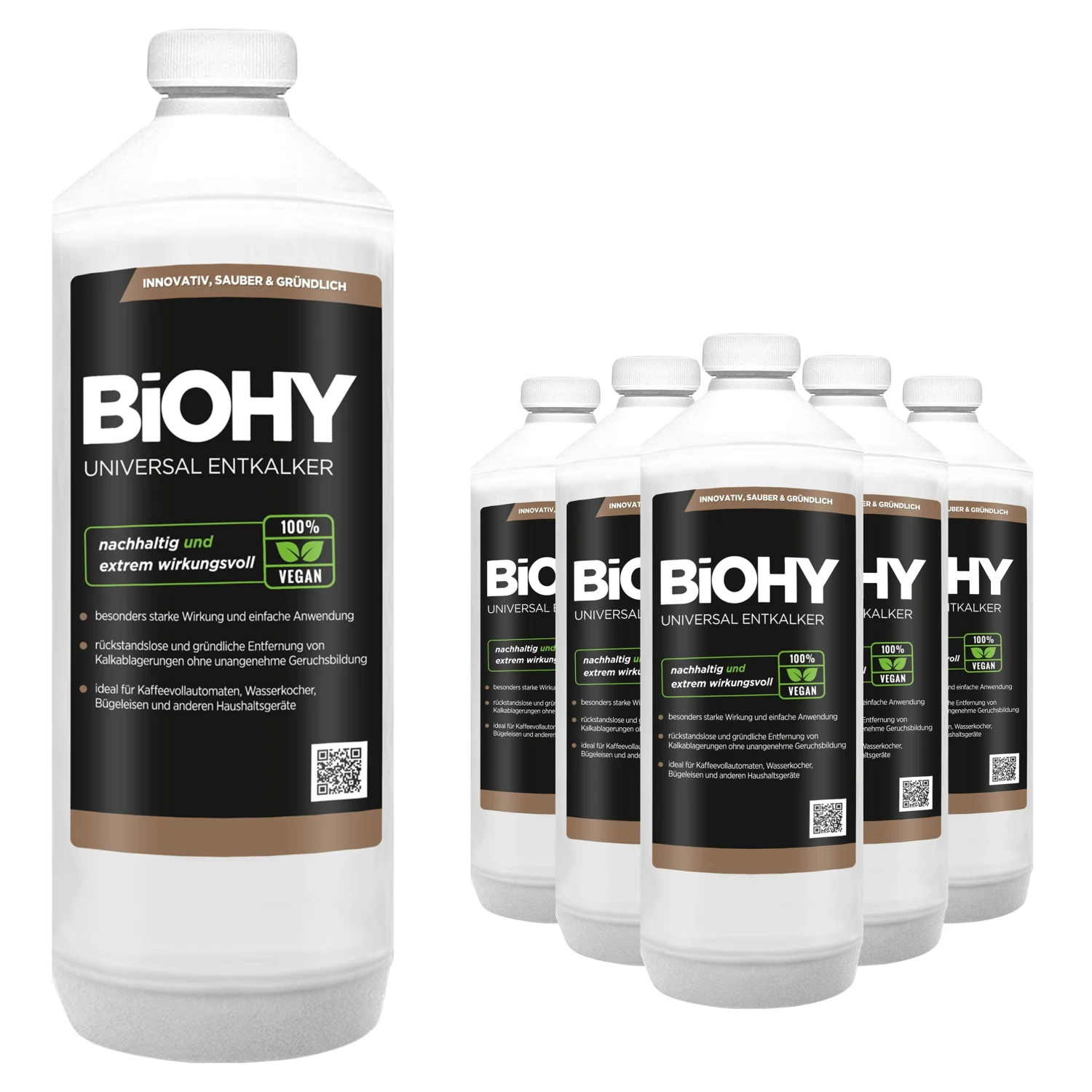 BiOHY Universal Entkalker (3x1l Flasche) | Konzentrat Für 20 Entkalkungsvorgänge Pro Flasche | Kompatibel Mit Allen Kaffeevollautomaten 5 BiOHY Universal Entkalker (3x1l Flasche) | Konzentrat Für 20 Entkalkungsvorgänge Pro Flasche | Kompatibel Mit Allen Kaffeevollautomaten – Bild 3