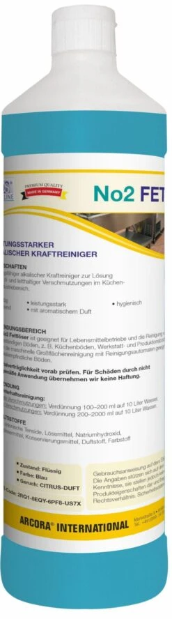 ARCORA Leistungsstarker Alkalischer Kraftreiniger No2 FETTLÖSER, 1L -Geschäft Für Haushaltsreinigungsprodukte 5b6b76c7 a66d 4271 a2bf fe2f24e9367b 1