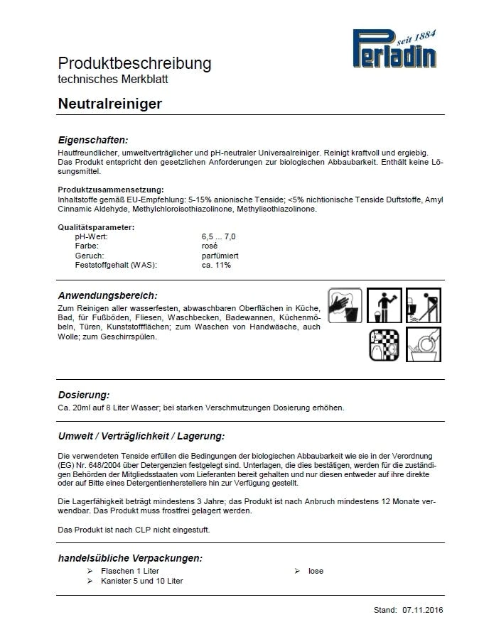 Perladin Premium Neutralreiniger 5 L Kanister Mit Ablasshahn Universal Reiniger 5 Liter 4 Perladin Premium Neutralreiniger 5 L Kanister Mit Ablasshahn Universal Reiniger 5 Liter – Bild 2