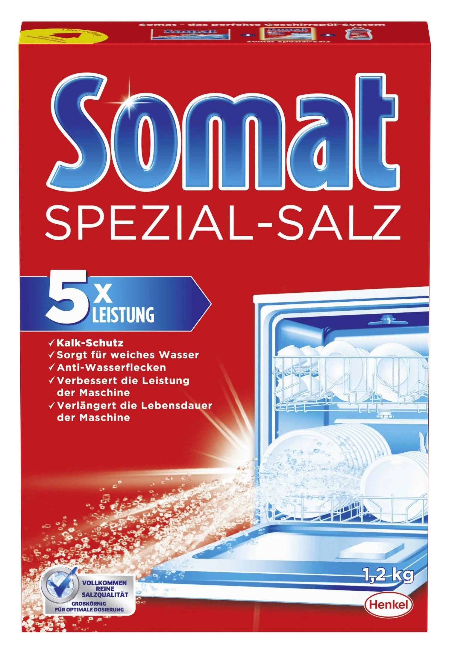 Somat Spezial-Salz Spülmaschinensalz 2x1,2kg Kalkschutz Reinigung 4 Somat Spezial-Salz Spülmaschinensalz 2x1,2kg Kalkschutz Reinigung – Bild 2