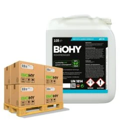 BiOHY Rohrreiniger (50x10l Kanister) | EXTRA STARK | Flüssiger, Hochkonzentrierter Abflussreiniger | Geruchsneutral | Für Alle Verstopfungen