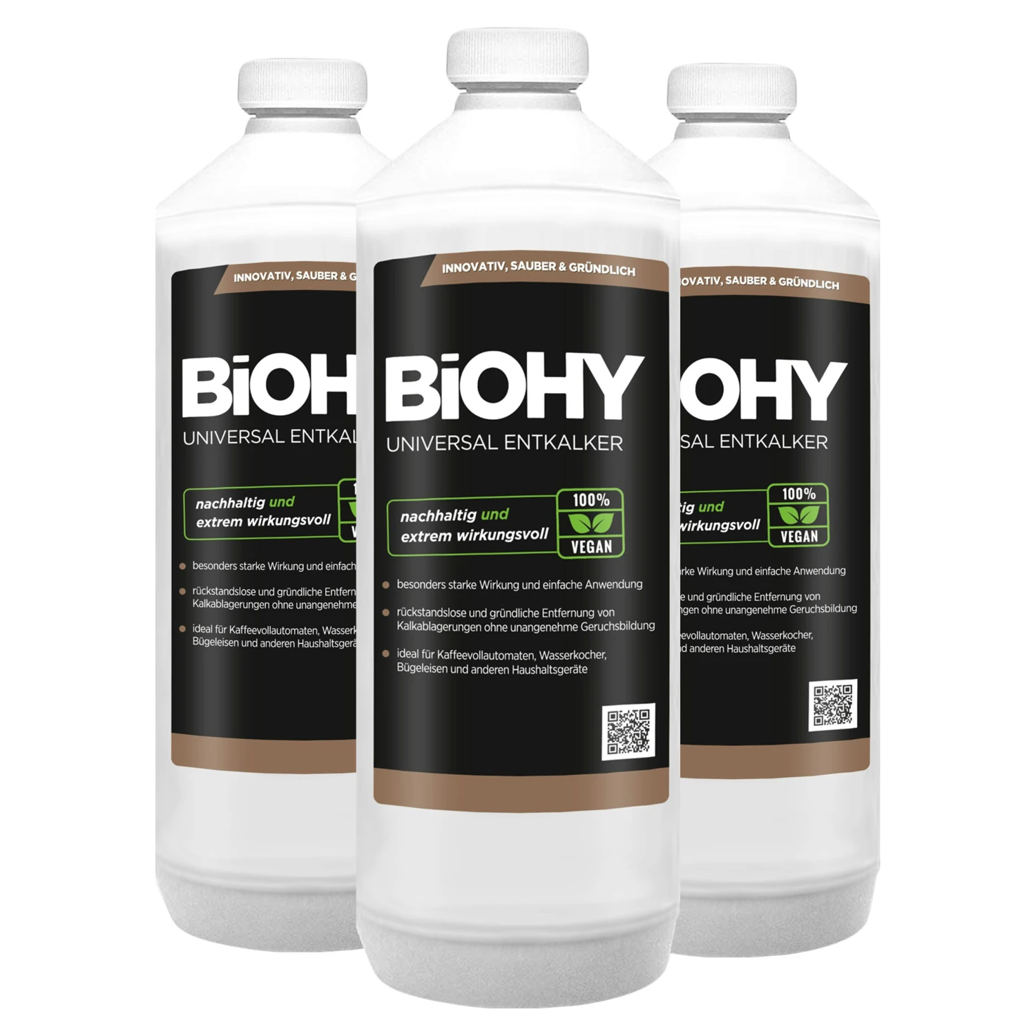 BiOHY Universal Entkalker (3x1l Flasche) | Konzentrat Für 20 Entkalkungsvorgänge Pro Flasche | Kompatibel Mit Allen Kaffeevollautomaten 3 BiOHY Universal Entkalker (3x1l Flasche) | Konzentrat Für 20 Entkalkungsvorgänge Pro Flasche | Kompatibel Mit Allen Kaffeevollautomaten