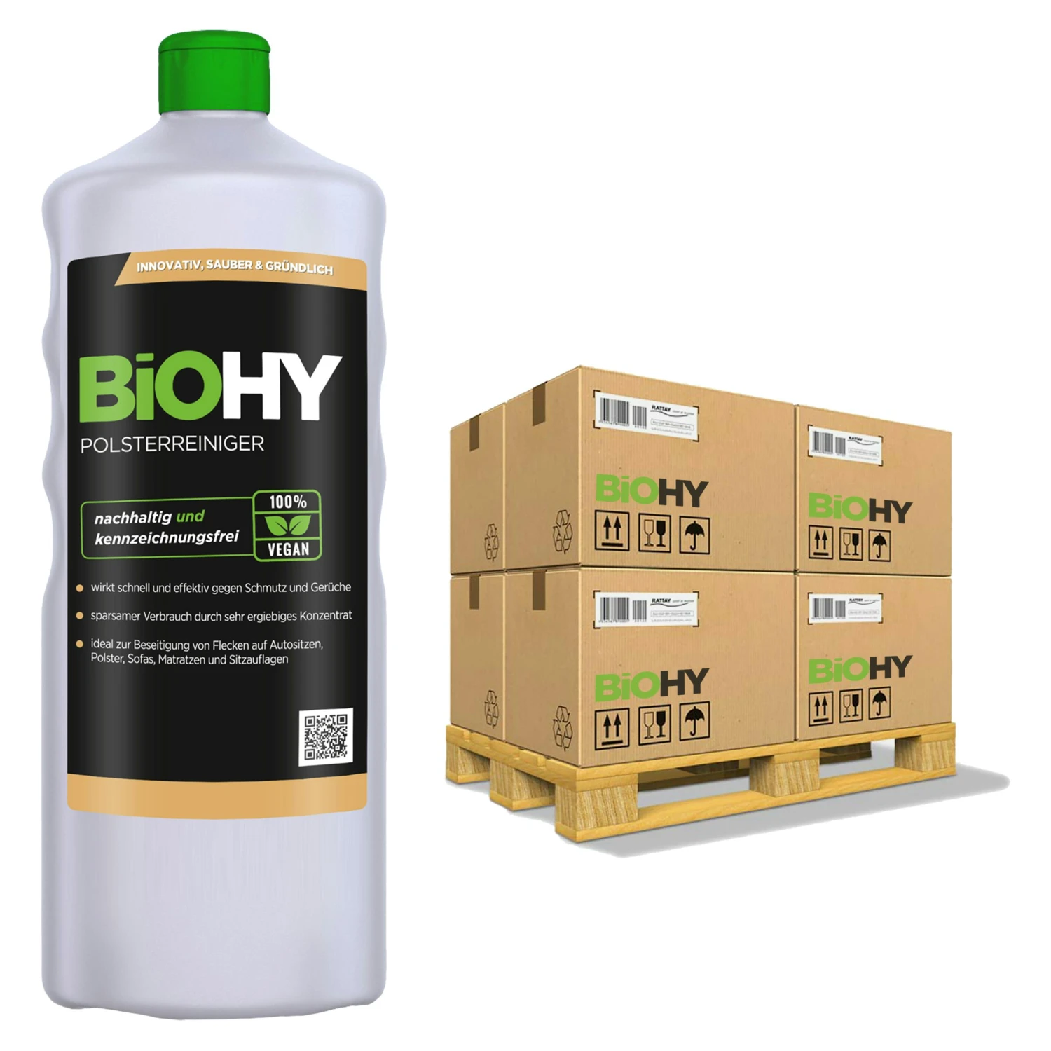 BiOHY Spezial Polsterreiniger (1l Flasche) | Ideal Für Autositze, Sofas, Matratzen Etc. | Ebenfalls Für Waschsauger Geeignet 7 BiOHY Spezial Polsterreiniger (1l Flasche) | Ideal Für Autositze, Sofas, Matratzen Etc. | Ebenfalls Für Waschsauger Geeignet – Bild 5