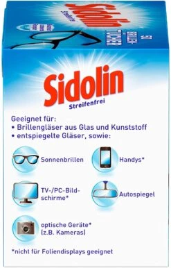 Sidolin Brillen Putztücher 50 Stück Reinigungstücher Brillenputztücher Reiniger -Geschäft Für Haushaltsreinigungsprodukte 93951b7c db0b 4d87 a837 5e51ee5f2108