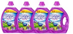 Weißer Riese Color Waschmittel 4er Pack Flüssigwaschmittel 4x50 Waschladungen