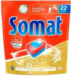 Somat 12 Gold Multiaktiv Spülmaschinentabs 22 Tabs Geschirrspültabs Reinigung