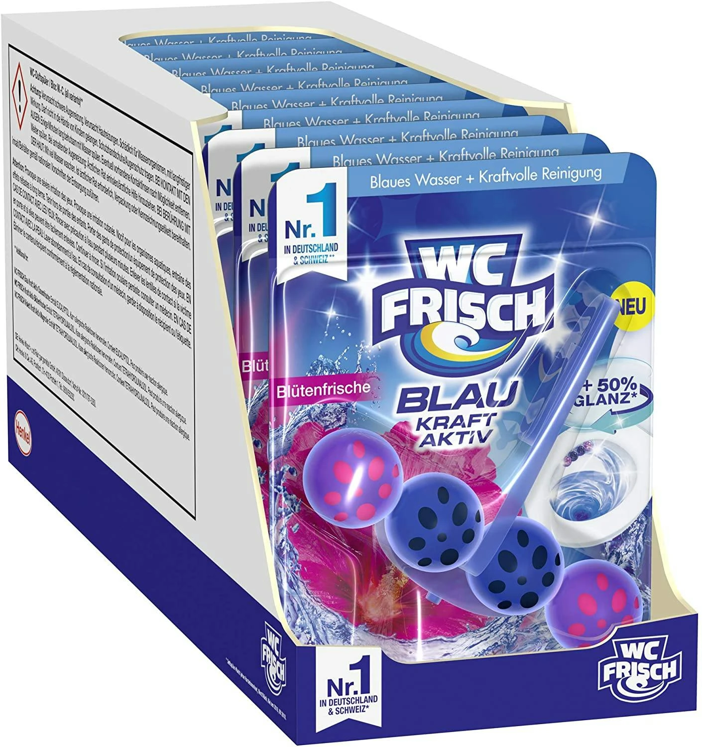 WC-Frisch Kraft Aktiv Duftspüler Blütenfrische 9x150g WC Reiniger Reinigung 7 WC-Frisch Kraft Aktiv Duftspüler Blütenfrische 9x150g WC Reiniger Reinigung – Bild 5