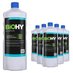 BiOHY Klarspüler (6x1l Flasche) |  Ökologisches Hochkonzentrat | Geeignet Für Alle Spülmaschinen, Für Unschlagbaren Glanz Auf Gläsern & Geschirr