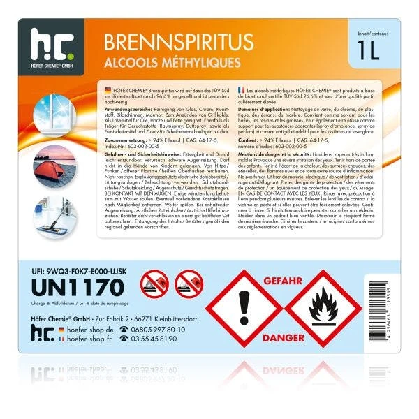 15 X 1 Liter Brennspiritus 94% 8 15 X 1 Liter Brennspiritus 94% – Bild 6