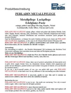 Perladin Premium Metallpflege Metallreiniger Paste EdelGlanz Tube 50ml Edelstahlpflege Reiniger 11 Perladin Premium Metallpflege Metallreiniger Paste EdelGlanz Tube 50ml Edelstahlpflege Reiniger -Geschäft Für Haushaltsreinigungsprodukte dfa07ef3 f877 4741 9624 b635f516b6cf 1