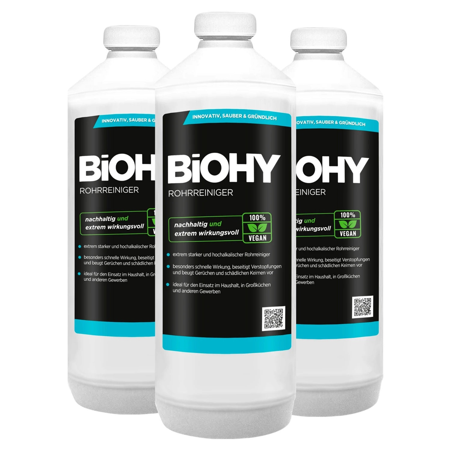 BiOHY Rohrreiniger (2x1l Flasche) | EXTRA STARK | Flüssiger, Hochkonzentrierter Abflussreiniger | Geruchsneutral | Für Alle Verstopfungen 7 BiOHY Rohrreiniger (2x1l Flasche) | EXTRA STARK | Flüssiger, Hochkonzentrierter Abflussreiniger | Geruchsneutral | Für Alle Verstopfungen – Bild 5