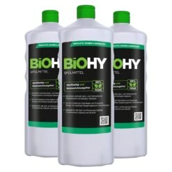 BiOHY Spülmittel (480x1l Flasche) | Frei Von Schädlichen Chemikalien & Biologisch Abbaubar | Glanz- & Fettlöseformel -Geschäft Für Haushaltsreinigungsprodukte ef5d0967 a360 486e 9df0 2805f1903bc8 2