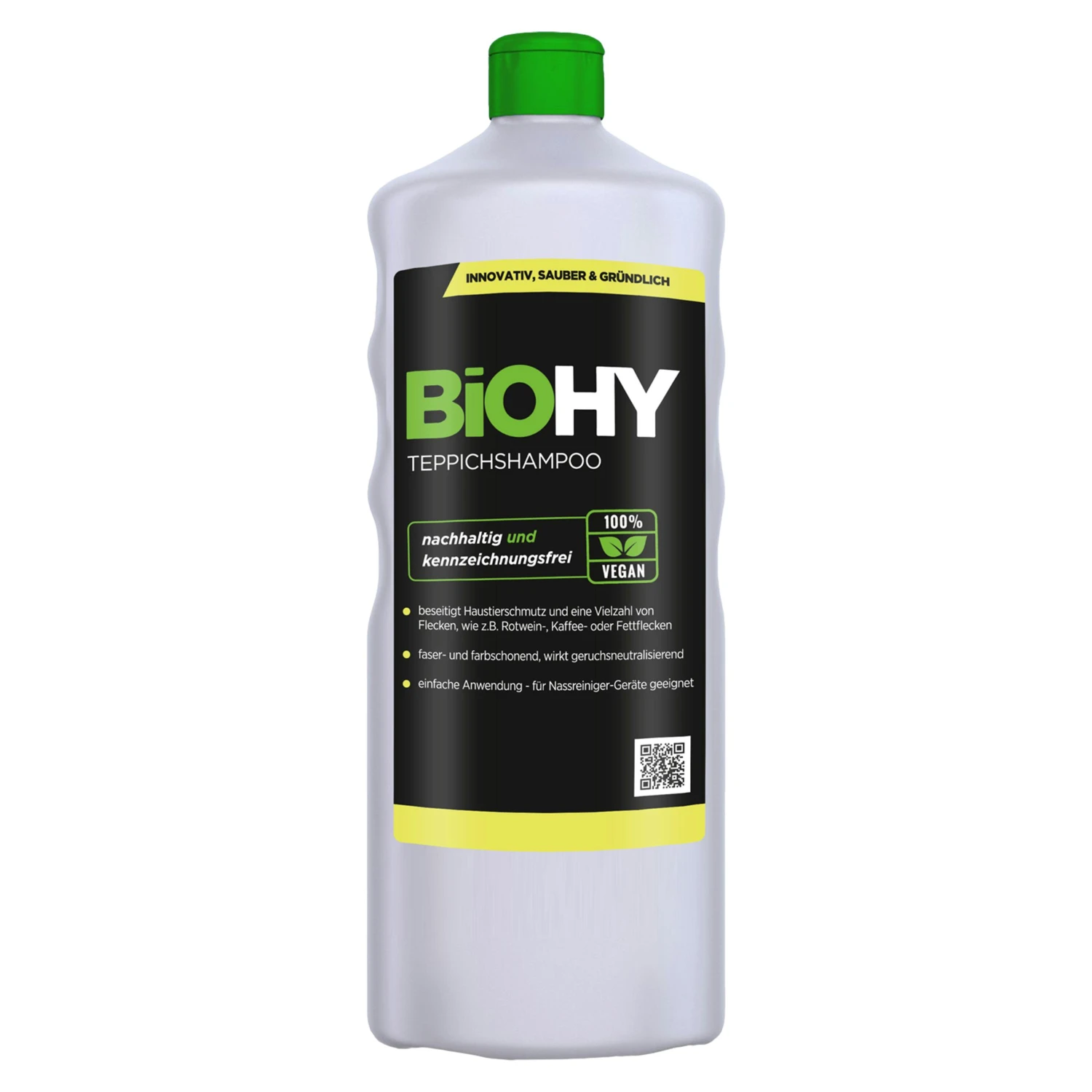 BiOHY Teppichshampoo (480x1l Flasche) | Teppichreiniger Ideal Zur Entfernung Von Hartnäckigen Flecken | SPEZIELL FÜR WASCHSAUGER ENTWICKELT 4 BiOHY Teppichshampoo (480x1l Flasche) | Teppichreiniger Ideal Zur Entfernung Von Hartnäckigen Flecken | SPEZIELL FÜR WASCHSAUGER ENTWICKELT – Bild 2