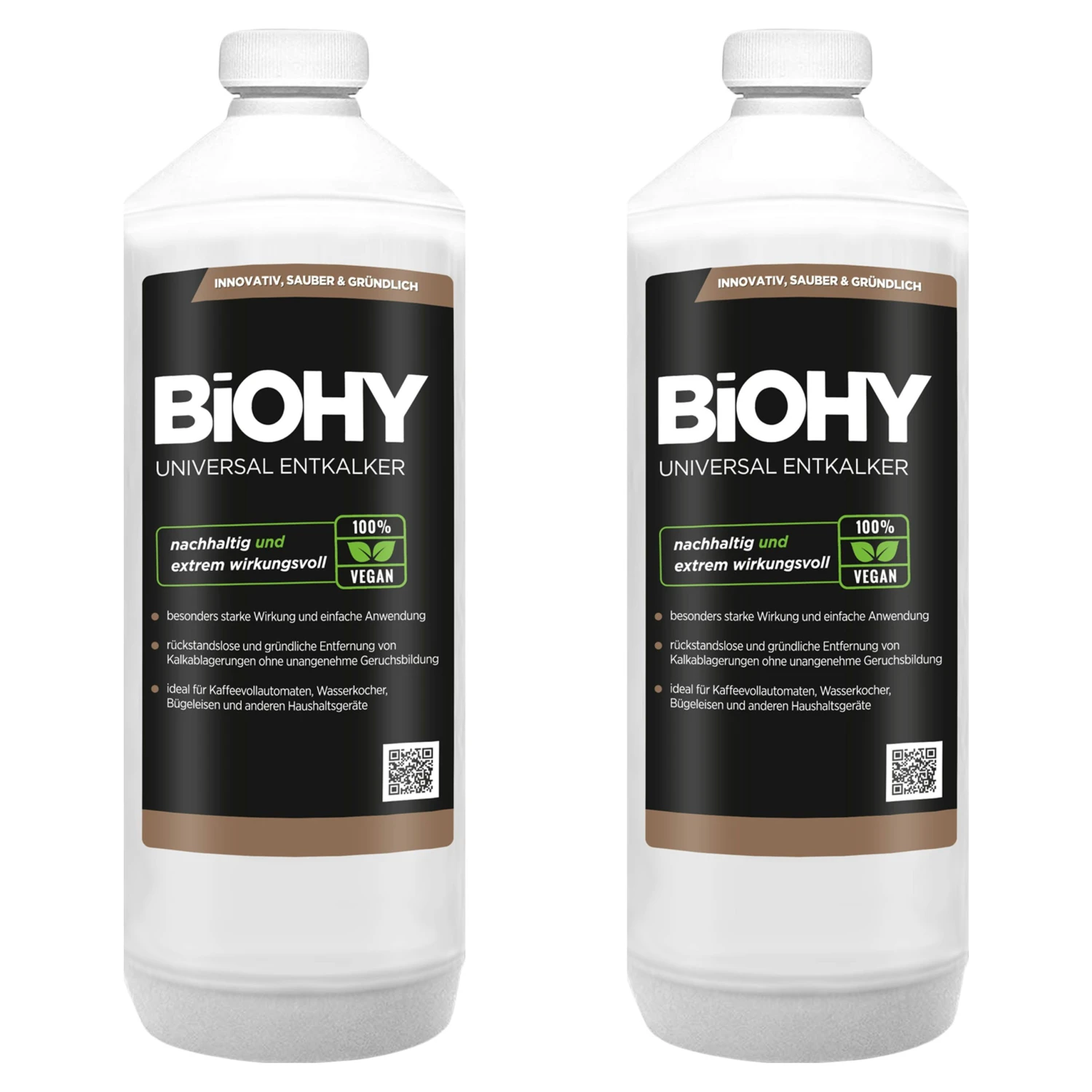 BiOHY Universal Entkalker (3x1l Flasche) | Konzentrat Für 20 Entkalkungsvorgänge Pro Flasche | Kompatibel Mit Allen Kaffeevollautomaten 4 BiOHY Universal Entkalker (3x1l Flasche) | Konzentrat Für 20 Entkalkungsvorgänge Pro Flasche | Kompatibel Mit Allen Kaffeevollautomaten – Bild 2